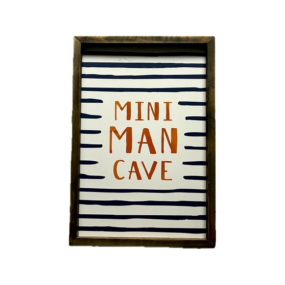 Mini Man Cave Framed Home Decor - Picture 1 of 5